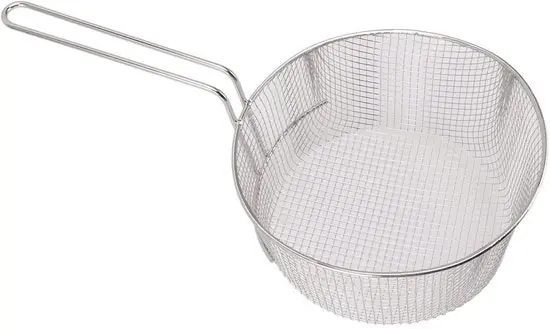 Economico Frittoia Robusta - Frittoia per Padella Fritta - Strainiera Fritta - Rond - Acciaio Inossidabile - 23 cm