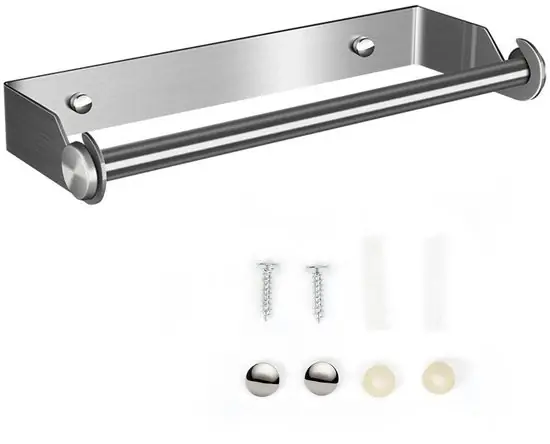 Prezzo Conveniente Sostegno per cucina in acciaio inossidabile 304 - fissaggio alla parete - multifunzionale - supporto appeso - resistente ai graffi - impermeabile - supporto per asciugamani in carta